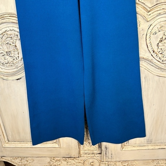 11 . HONORE’ Celia Wide Leg Sweater Pant Cerulean Blue Size 0 or Size 12 NWT - Picture 8 of 10